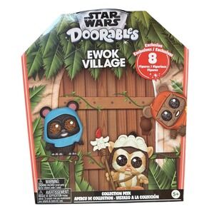 Star Wars Doorables Ewok Village Exclusive 8 Figure Set – NEW – Just Play Disney